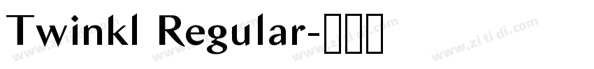 Twinkl Regular字体转换